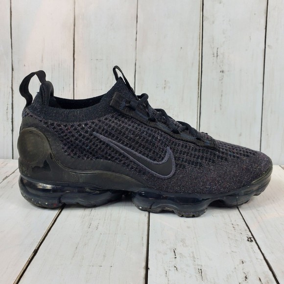 Nike Air Vapormax 2021 Flyknit 'Triple Black' Men's Size 7 Anthracite DH4084-001 - Picture 2 of 14